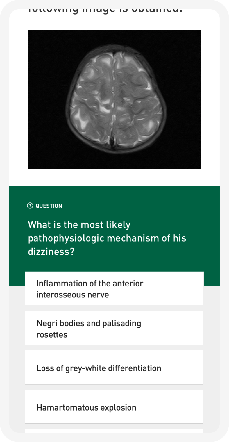 American Academy of Neurology Sample Question