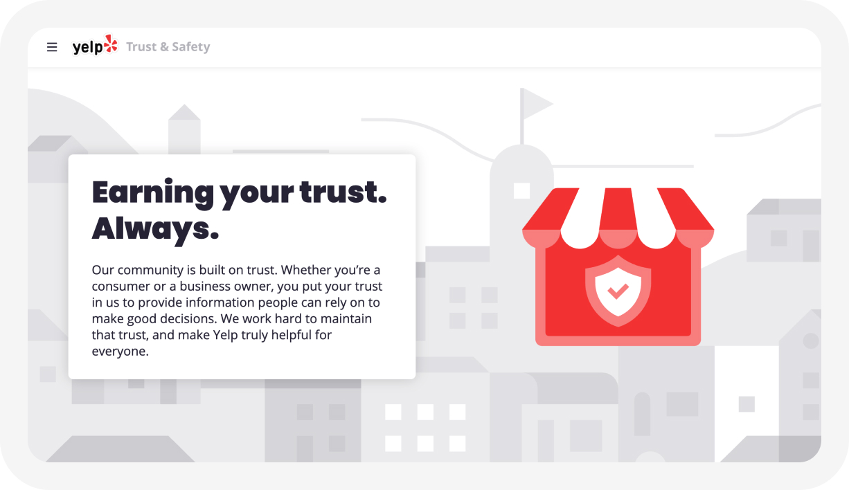 Yelp Trust and Safety
