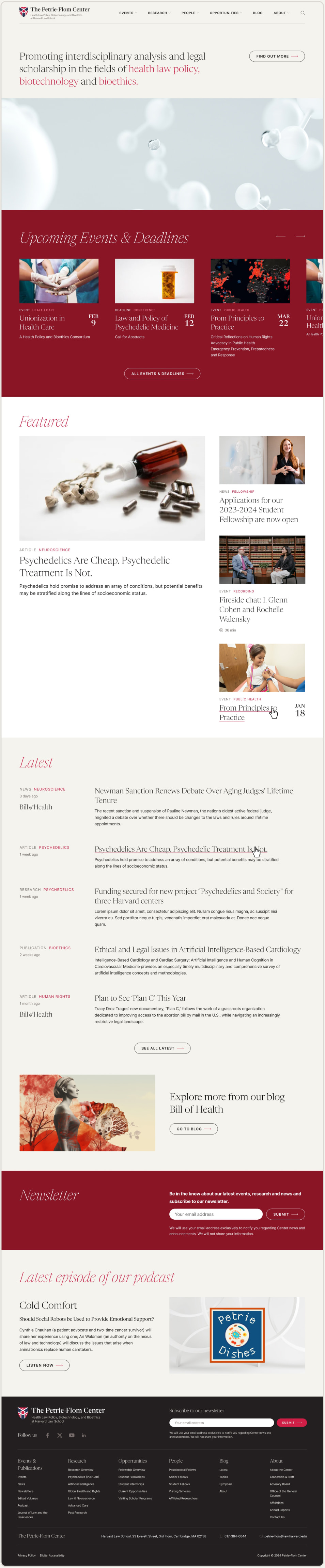 Harvard Law Petrie-Flom Center – Homepage-min